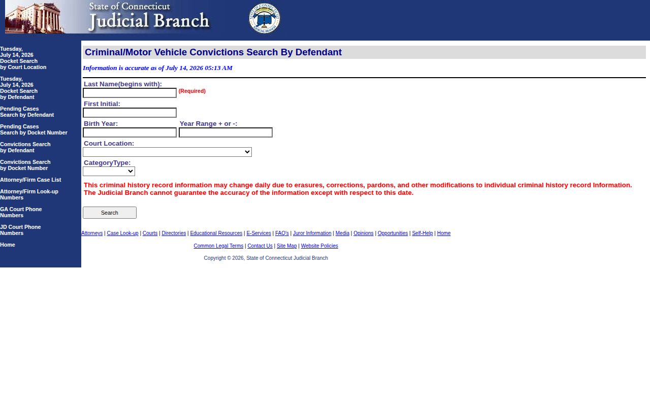 Stamford County release court record search